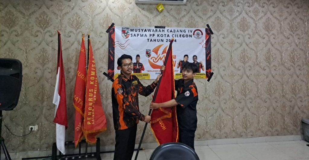 M. Rizki Nasrurrohman Nahkodai SAPMA PP Kota Cilegon Periode 2024-2026