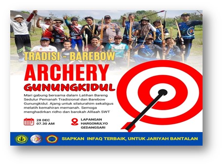 Sambut PORDA DIY 2025, Barebow – Tradisi Gunungkidul Adakan Latber